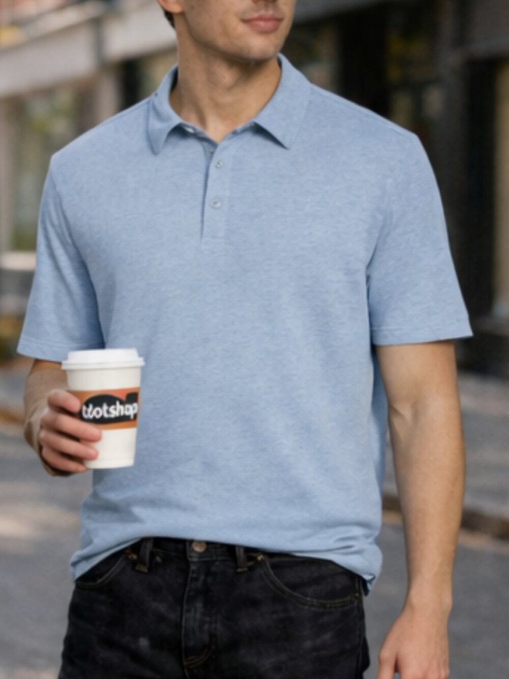 Double Knit Short Sleeve Polo Treasure & Bond